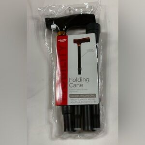 NEW IN PACKAGE…Equate Black Folding Cane